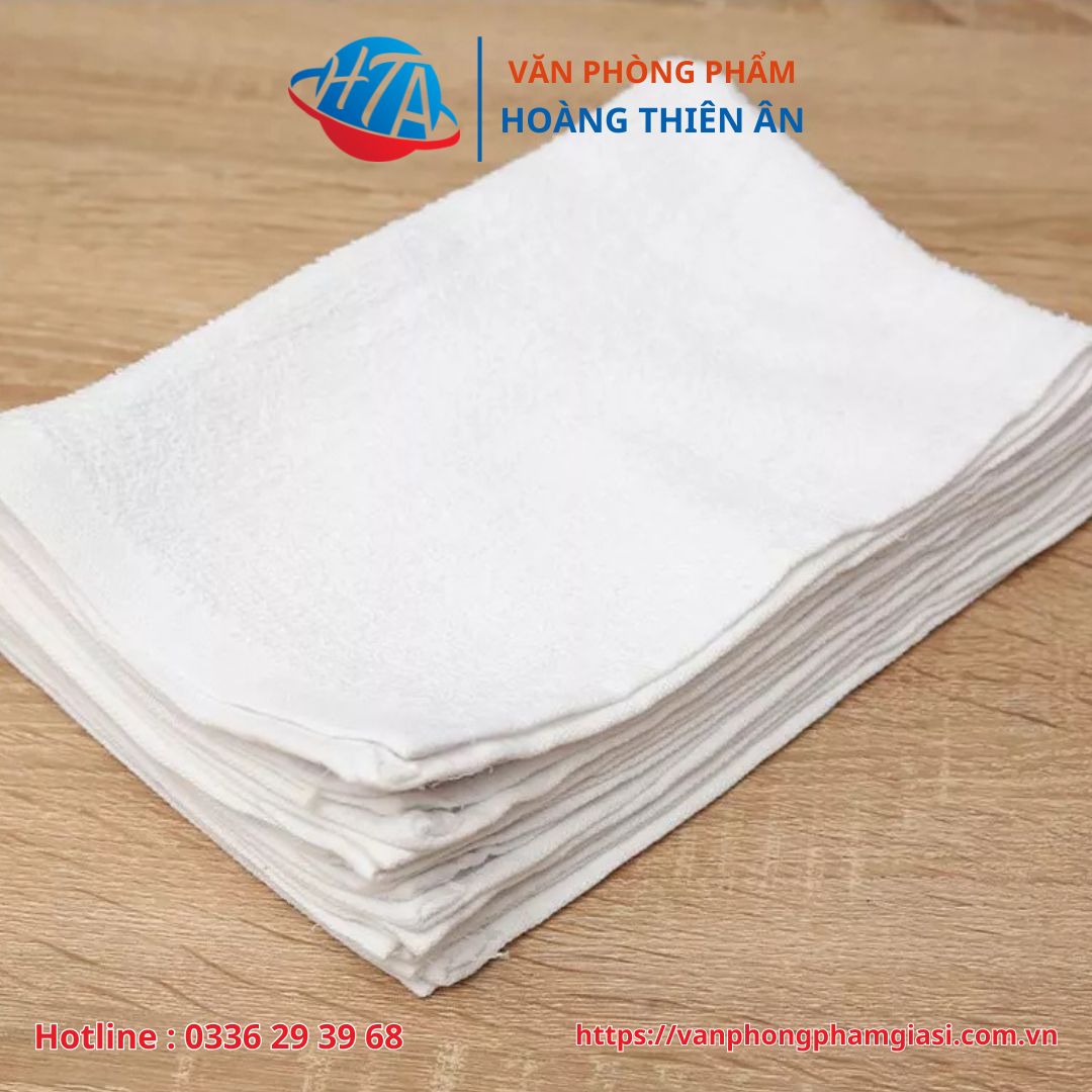 Khăn lau 30x30 trắng