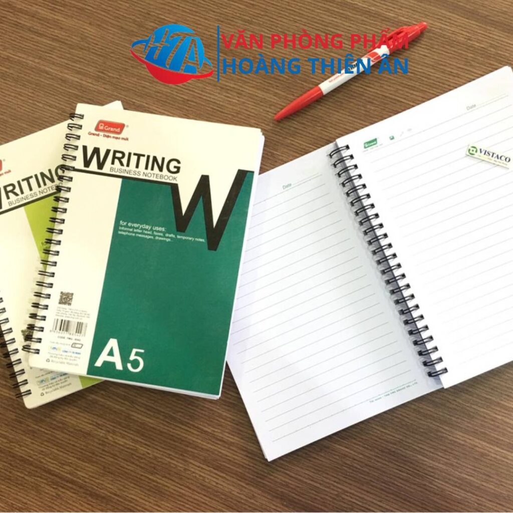 Sổ lò xo A5 Pgrand 200 trang