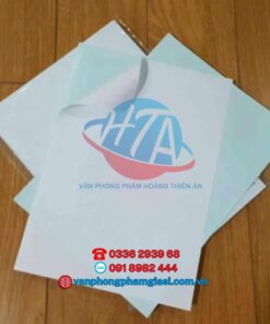 Giấy Decal A4 Đế Xanh