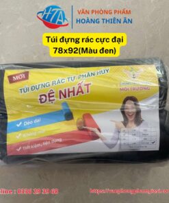 Túi đựng rác cực đại 78x92(Màu đen)
