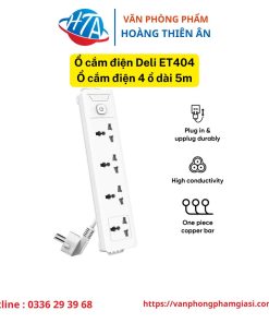Ổ cắm điện DELI ET404