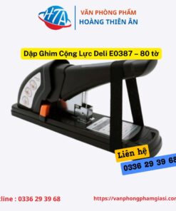 Dập Ghim Cộng Lực Deli E0387 – 80 tờ