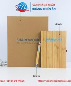 Hộp Quà Tặng Eco-Friendly Gồm Sổ Tre Và Bút Tre ECO6