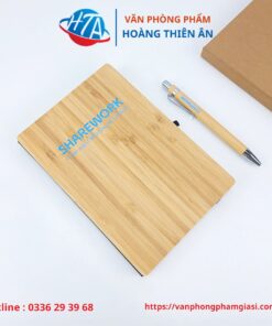 Hộp Quà Tặng Eco-Friendly Gồm Sổ Tre Và Bút Tre ECO6