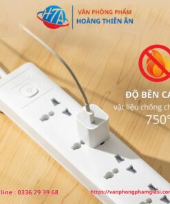 Ổ cắm điện DELI 6 ổ dài 5m