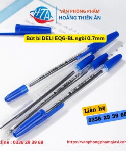 Bút bi DELI EQ6-BL ngòi 0.7mm - màu xanh