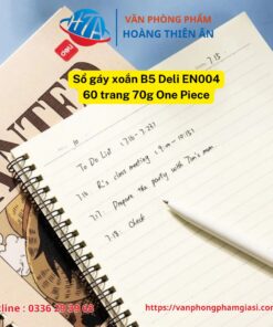 Sổ gáy xoắn B5 60 trang 70g One Piece - Deli EN004