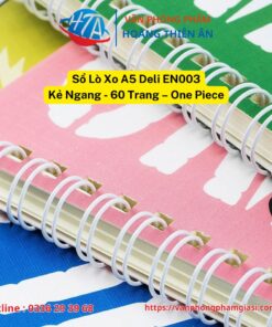 Sổ Lò Xo A5 Kẻ Ngang 60 Trang – One Piece – Deli EN003