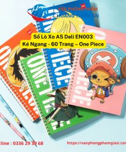Sổ Lò Xo A5 Kẻ Ngang 60 Trang – One Piece – Deli EN003