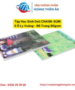 Tập Học Sinh Deli CNA96-SUM - 5 Ô Ly Vuông - 96 Trang 80gsm