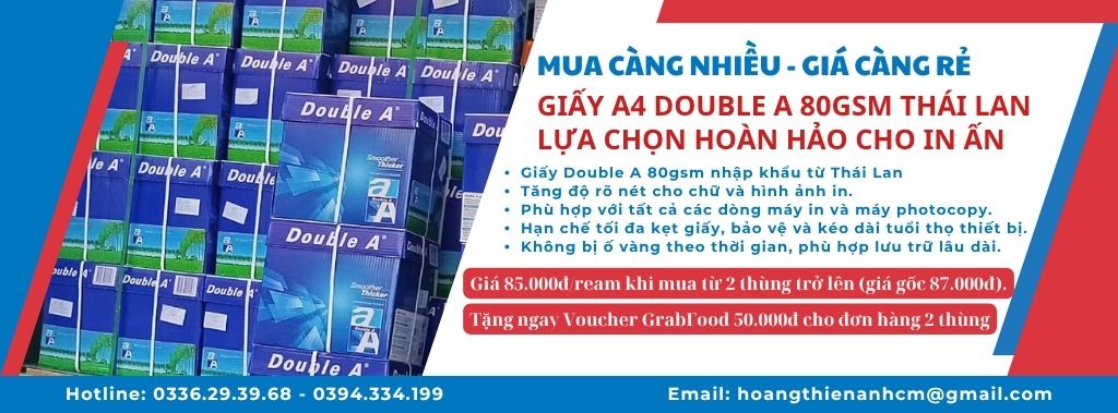 khuyến mãi double a 80gsm