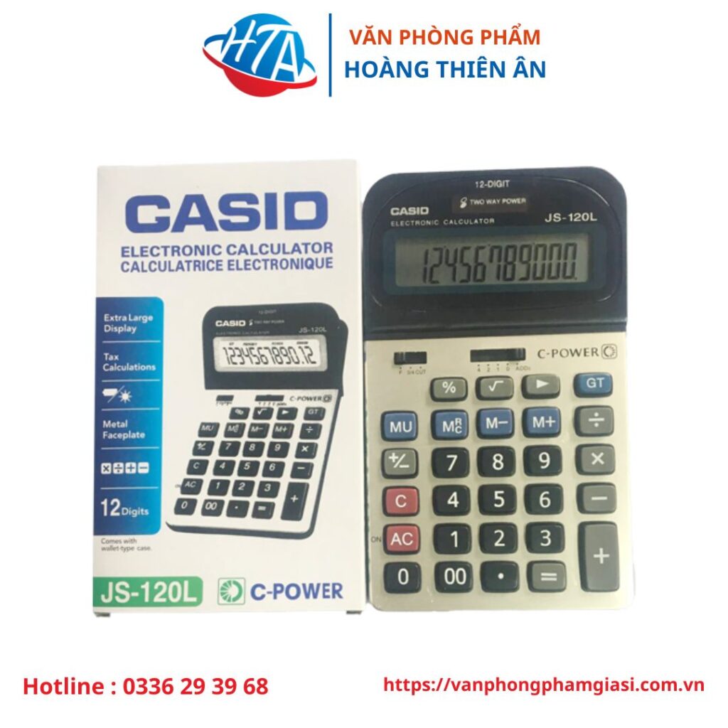 Máy tính Casio JS - 120 L - 12 số